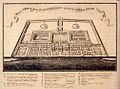 Plan de l'orphelinat de Moscou par Ivan Betskoï, 1764.