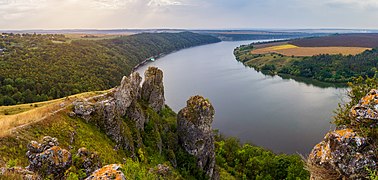 Пагорби над Дністром. Панорама