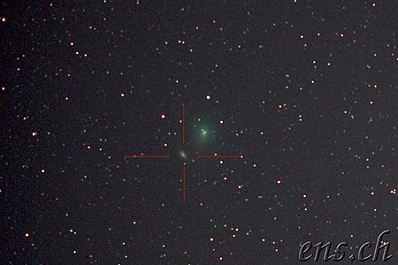 Comet C/2018 Y1 (Iwamoto) with the spiral galaxy NGC 2903, 13 February 2019, 23:19 Uhr