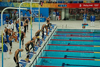 <span class="mw-page-title-main">Swimming (sport)</span> Water-based sport