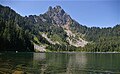 The southeast subsidiary subpeak (5,831 ft) of Merchant Peak from Eagle Lake.