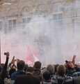 Rassemblement des supporters de Feyenoord devant l'hôtel de ville (saison sportive 2007-2008).