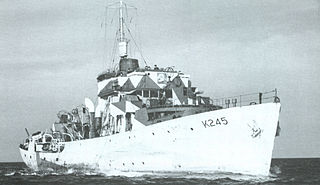 HMCS <i>Fredericton</i> (K245) British Flower-class corvette