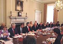 Gordon Brown's first Cabinet Meeting.jpg