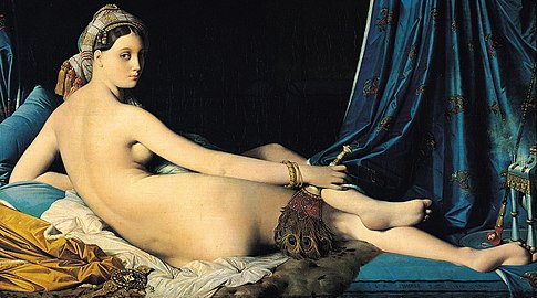 Jean Auguste Dominique Ingres: Velika Odaliska (1814.), ulje na platnu, 88.9 cm × 162.56 cm