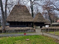 Parasztházak a Dimitrie Gusti Nemzeti Falumúzeumban (Bukarest)