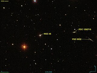 <span class="mw-page-title-main">NGC 46</span> F8 star in the Pisces constellation