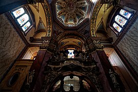 Olomouc - Žerotínovo náměstí - Kostel svatého Michala (Saint Michael's Church) 1676-1703 by Giovanni Pietro Tencalla - Stucco by Baltazar Fontana - Baroque architecture - Baroque organ 1706 by David Sieber 24.jpg