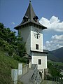 Uhrturm, (ehemaliger Torturm) unter der Burg Landskron (Etzersteig)