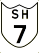 State Highway 7 shield}}