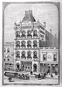 Parer's Crystal Cafe, Bourke Street, Melbourne 1886