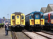 423417 on display at an Open Day at Eastleigh Works in May 2009, alongside one of the operational 3CIG units. 3417 Eastleigh 100.JPG