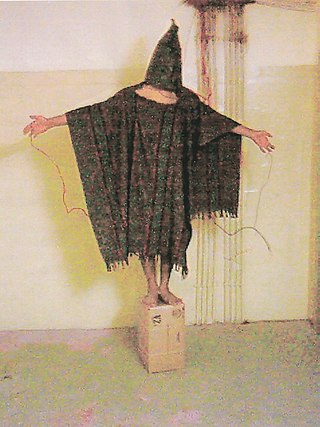 <span class="mw-page-title-main">Abu Ghraib torture and prisoner abuse</span> 2004 American military scandal during the Iraq War