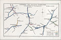 A 1912 Railway Clearing House map of lines around Godalming railway station