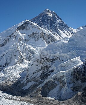 Everest gesien vanaf Kala Patthar in Nepal