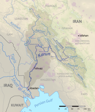 <span class="mw-page-title-main">Karun</span> River in Iran