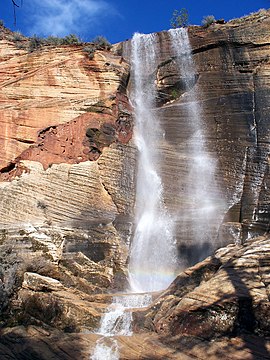 Kolob Arch Waterfall