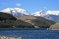 Buffalo Mountain (left) and Red Peak (right) from Dillon Reservoir