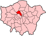 Camden shown athin Greater Lunnon