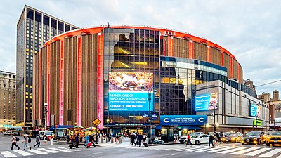 Madison Square Garden belägen på Manhattan i New York.