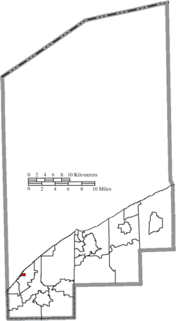 Location of Timberlake in Lake County