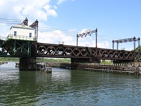 Swing railroad bridge, Norwalk