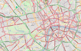 voir sur la carte du centre de Londres