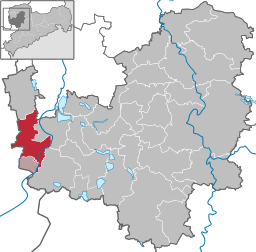 Läget för kommunen Pegau i Landkreis Leipzig