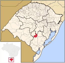 Santana da Boa Vista – Mappa