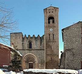 The church of Sainte-Marie, in Corneilla-de-Conflent