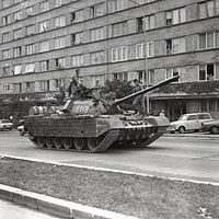 A TR-85 tank in Bucharest during the Golaniad TR-85in1990.jpg