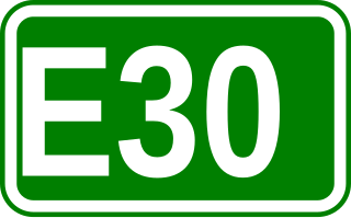 <span class="mw-page-title-main">European route E30</span> Road in trans-European E-road network