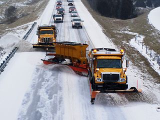 <span class="mw-page-title-main">Snowplow</span> Device for removing snow