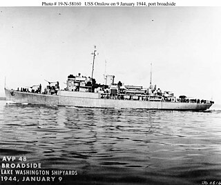 USS <i>Onslow</i> Tender of the United States Navy