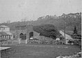 The limekiln from the main road and old railway.