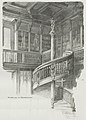 Wendeltreppe im Bibliothekszimmer des Reichstags, 1895