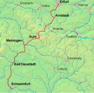 <span class="mw-page-title-main">Schweinfurt–Meiningen railway</span>