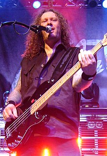 Grosskopf performing with Helloween in 2010