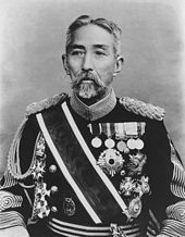 Marquis Nozu Michitsura, a field marshal in the early Imperial Japanese Army. He was appointed as chief of staff of the Imperial Guard (Japan) in 1874. Nozu Michitsura.jpg