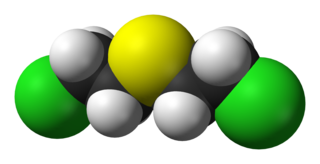 <span class="mw-page-title-main">Mustard gas</span> Compound used in chemical warfare