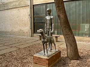 Garçon avec un chien, 1965, Szeged