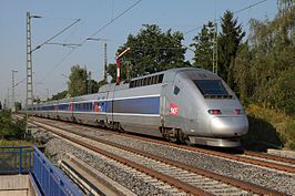 TGV POS treinstel bij Forchheim