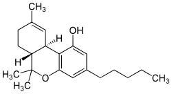 Struttura del Tetraidrocannabinolo