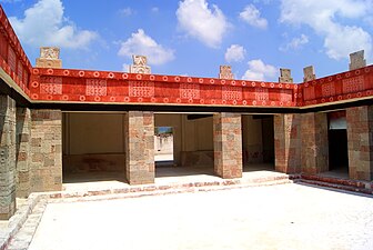 Courtyard of the Palace of Quetzalpapálotl