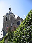 Clocher de l'église en août 2011.