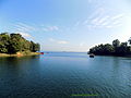 Image 15Kaptai Lake is the largest man made lake in Bangladesh. It is located in the Kaptai Upazila under Rangamati District of Chittagong Division. The lake was created as a result of building the Kaptai Dam on the Karnaphuli River, as part of the Karnaphuli Hydro-electric project. The Kaptai Lake's average depth is 100 feet (30 m) and maximum depth is 490 feet (150 m). Photo Credit: Fahad Faisal