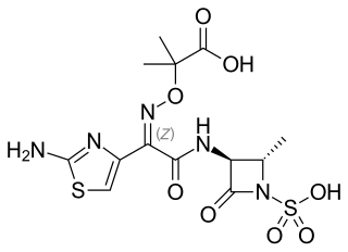 <span class="mw-page-title-main">Aztreonam</span> Chemical compound