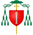 Bishop of Colonna family arms with green galero