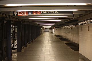 <span class="mw-page-title-main">Chambers Street–World Trade Center/Park Place/Cortlandt Street station</span> New York City Subway station in Manhattan