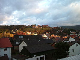 Udsigt over byen fra Mausberg